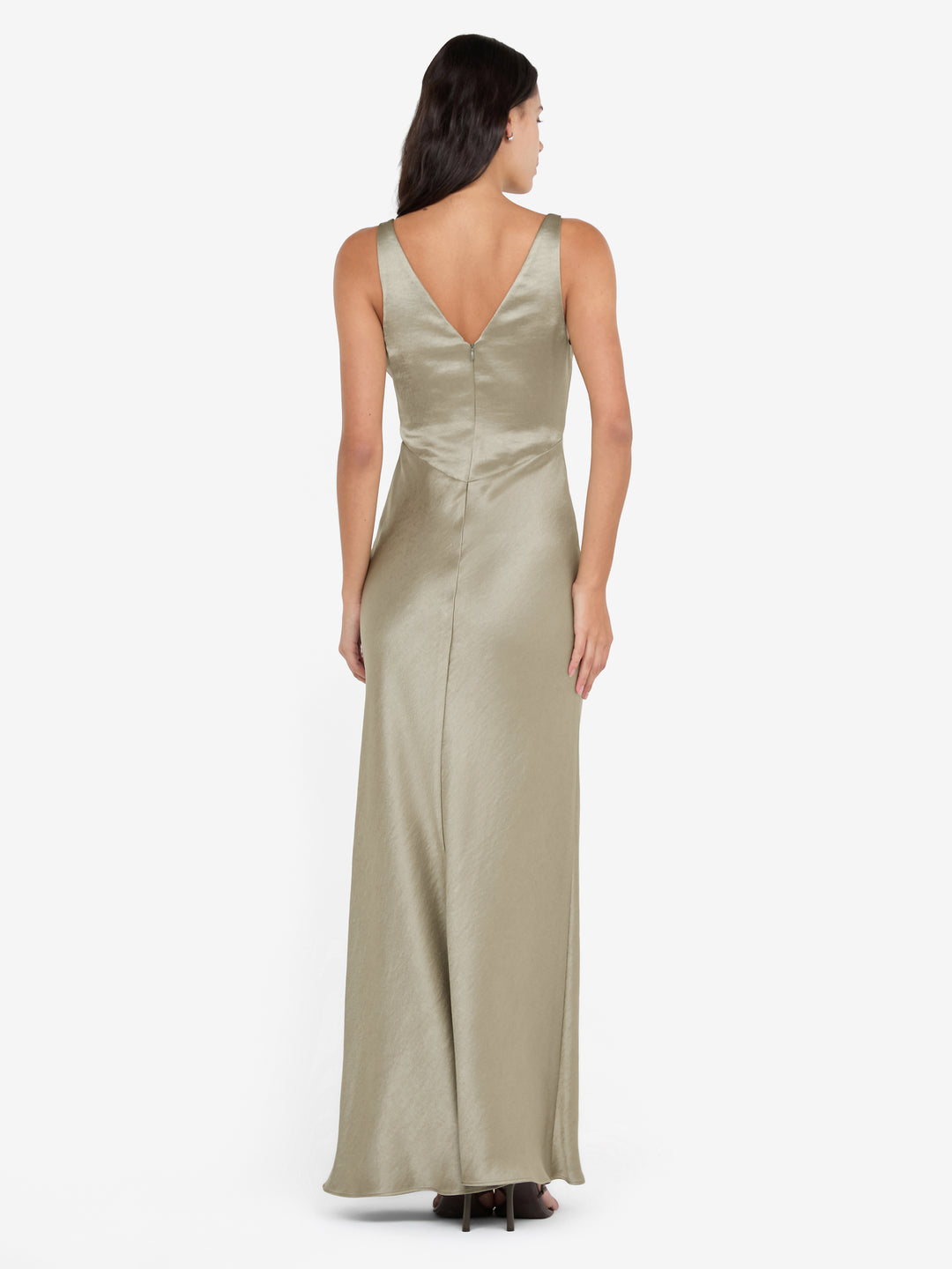 AUSTEN V NECK MAXI DRESS - SAGE