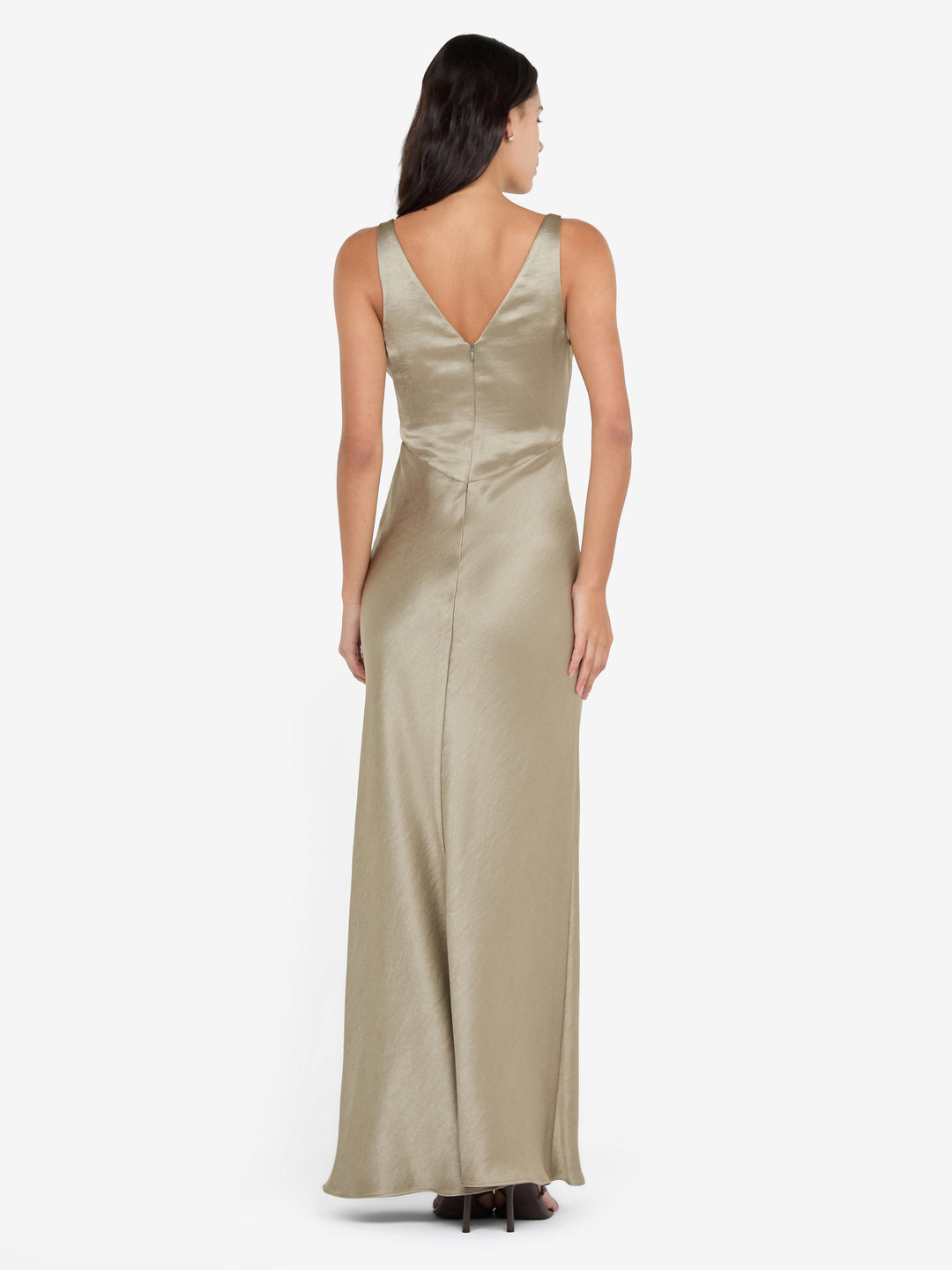 AUSTEN V NECK MAXI DRESS - SAGE