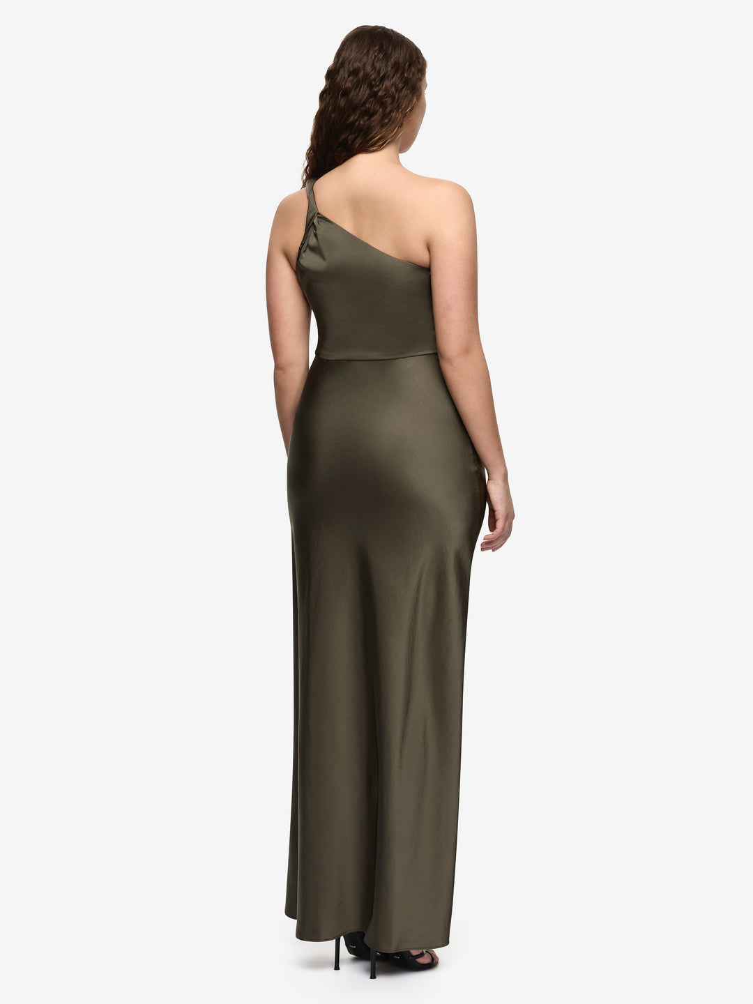 LUNETTA ASYM DRESS - DARK WILLOW
