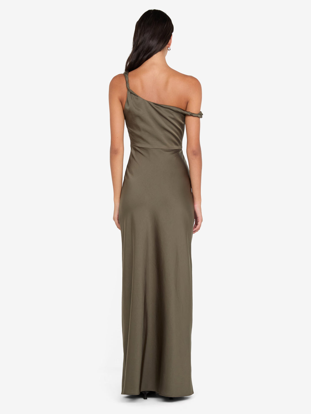 LUNETTA TWIST STRAP DRESS - DARK WILLOW
