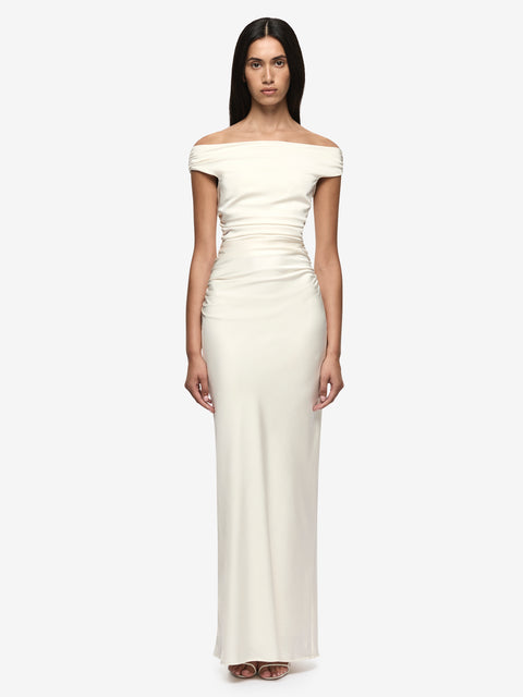 ETERNITY OFF SHOULDER MAXI - CREAM