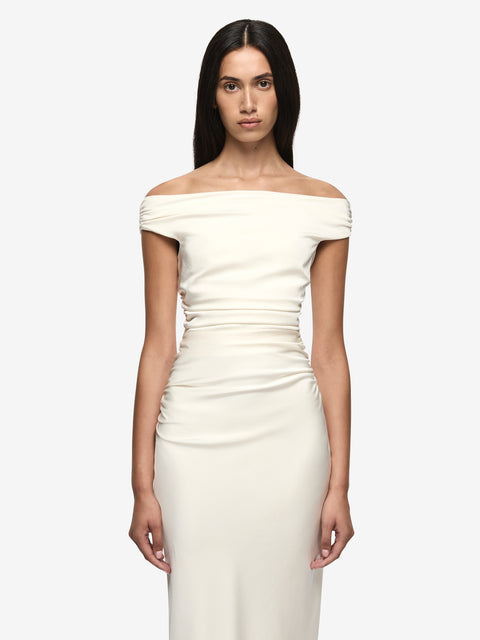 ETERNITY OFF SHOULDER MAXI - CREAM