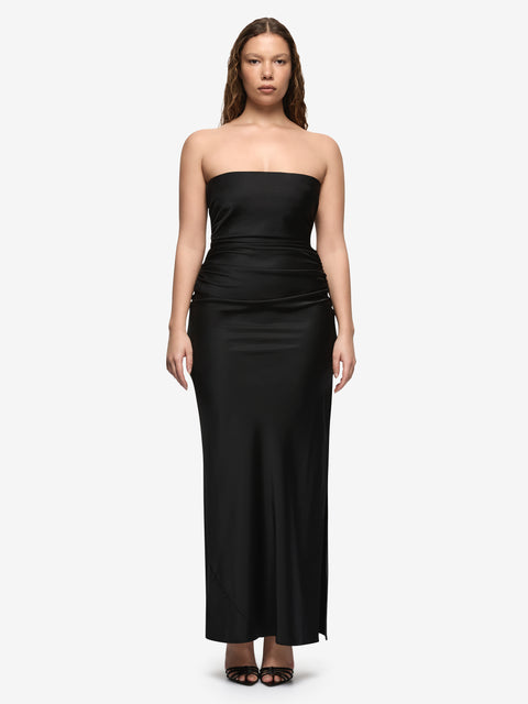 ETERNITY STRAPLESS MAXI DRESS - BLACK