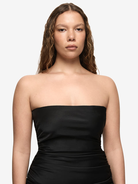ETERNITY STRAPLESS MAXI DRESS - BLACK