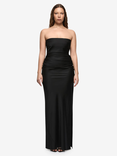ETERNITY STRAPLESS MAXI DRESS - BLACK