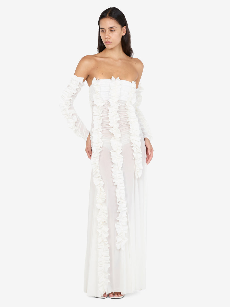 Viola Ruffles VIOLA RUFFLE GOWN - IVORY – BEC + BRIDGE US