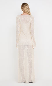 EDITH LONG SLEEVE GOWN - BUTTERCREAM