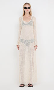 EDITH LONG SLEEVE GOWN - BUTTERCREAM