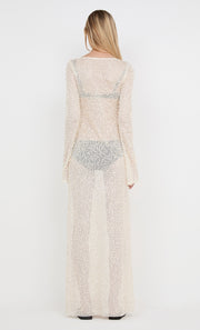EDITH LONG SLEEVE GOWN - BUTTERCREAM