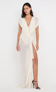 LEIA DRAPE GOWN - BUTTERCREAM