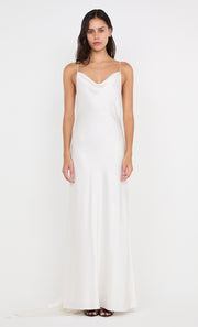 BENNET COWL GOWN - WHITE