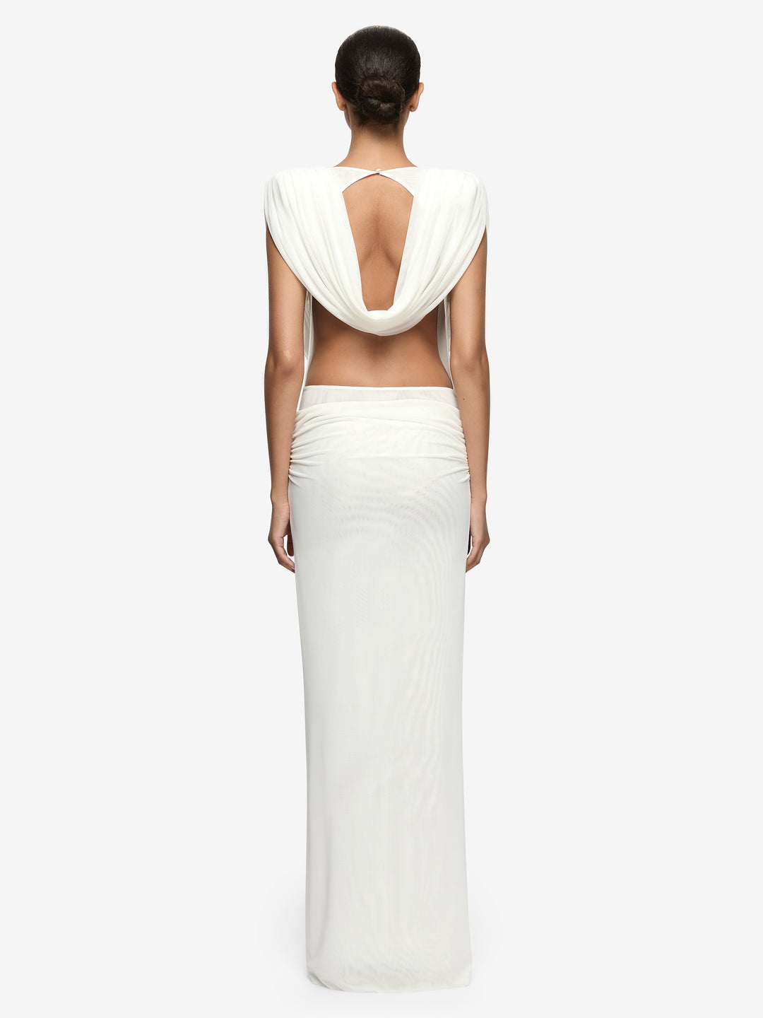 ARIANNA COWL NECK MAXI DRESS - IVORY