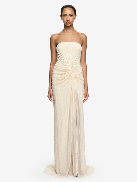VITTORIA STRAPLESS GOWN - SHELL