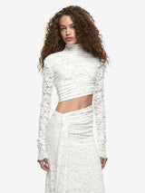 PINA LONG SLEEVE GOWN - IVORY