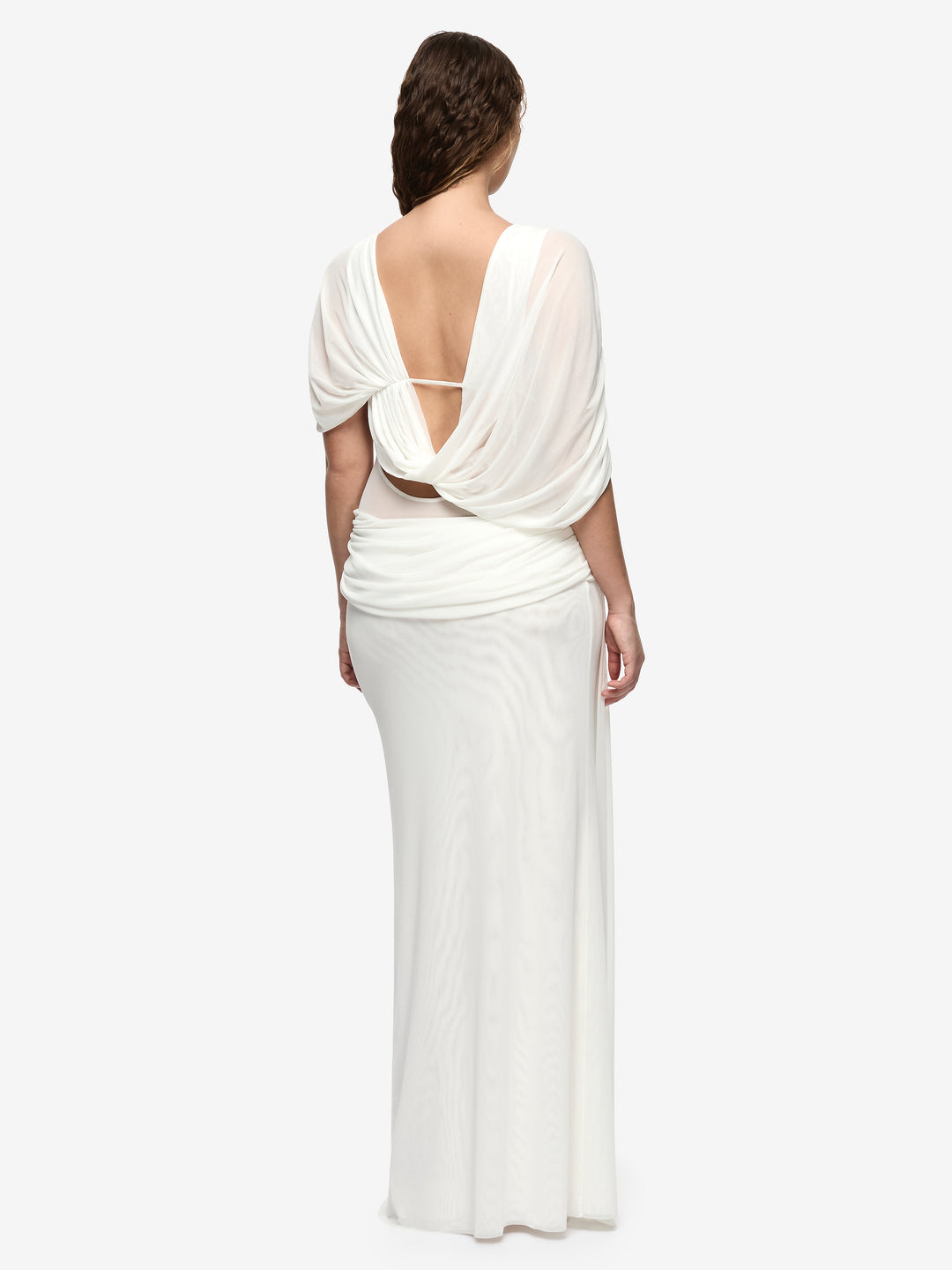 ARIANNA DRAPE MAXI DRESS - IVORY