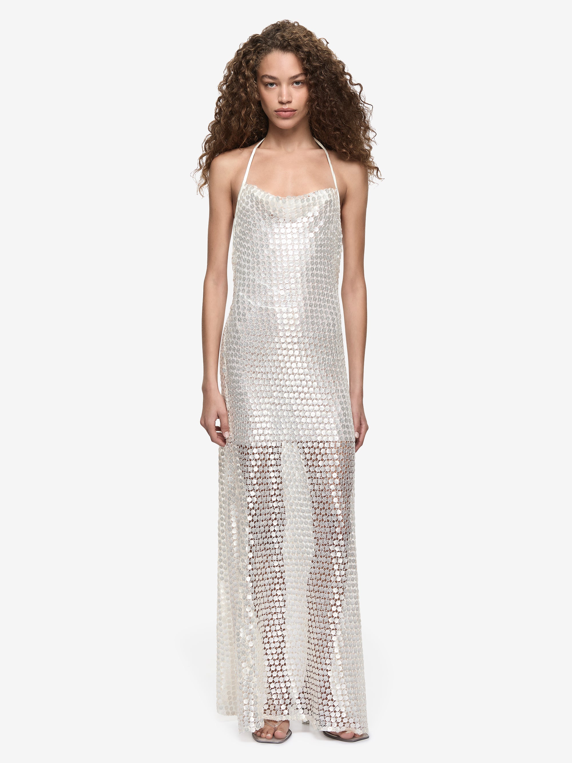 PERLA HALTER MAXI DRESS