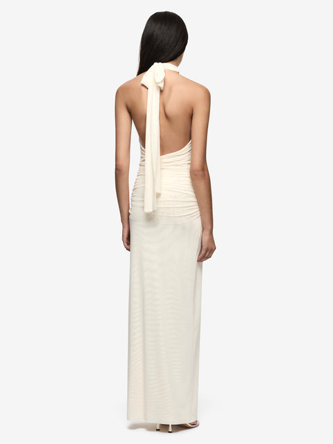 VALLETTA CUT OUT MAXI DRESS - BUTTERCREAM