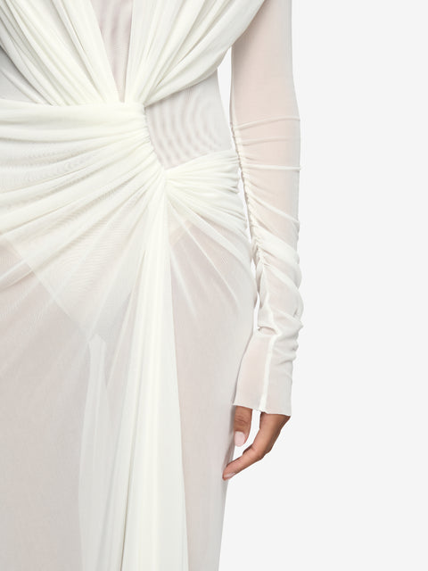 ARIANNA LONG SLEEVE MAXI DRESS - IVORY