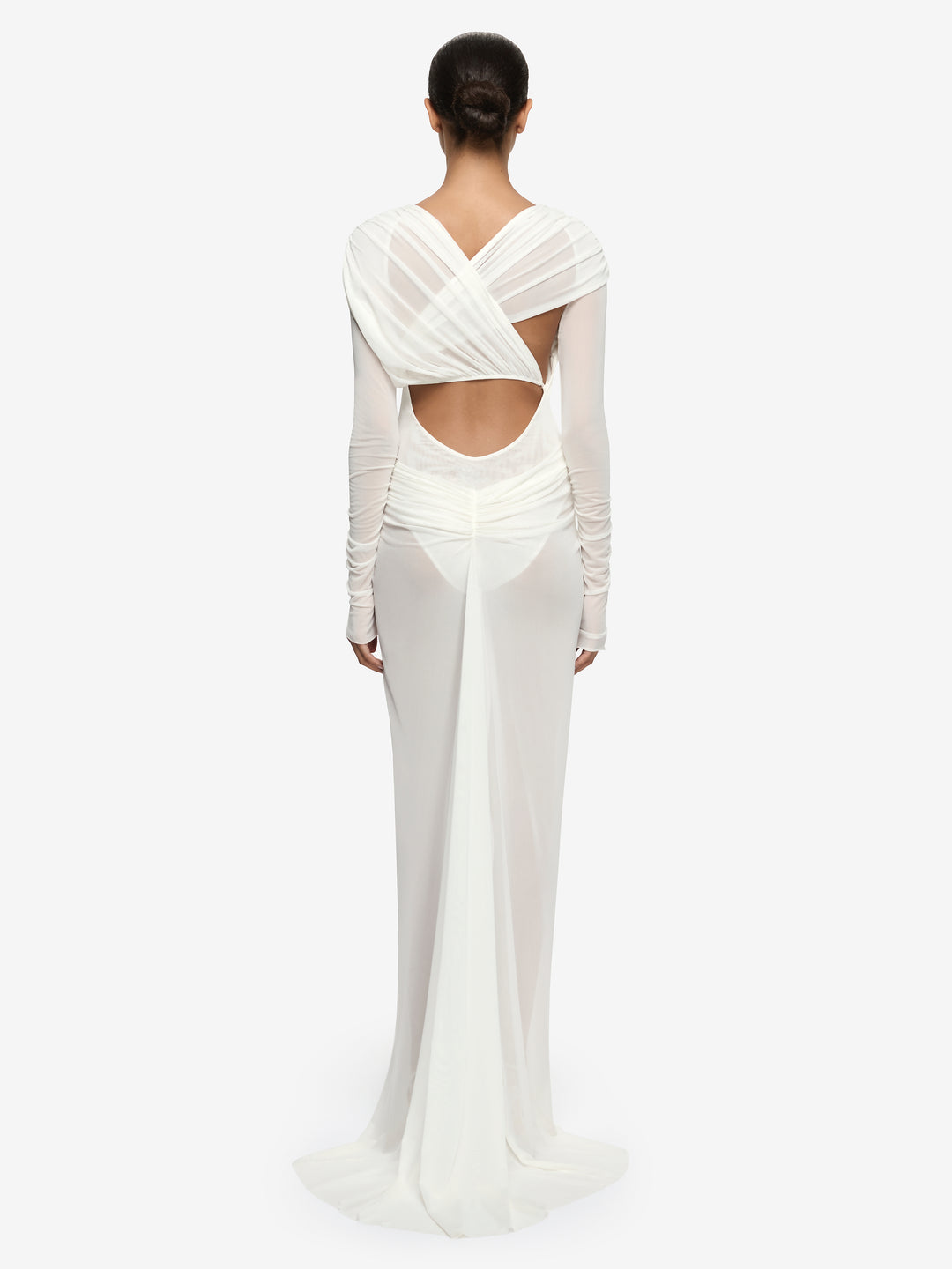 ARIANNA LONG SLEEVE MAXI DRESS - IVORY