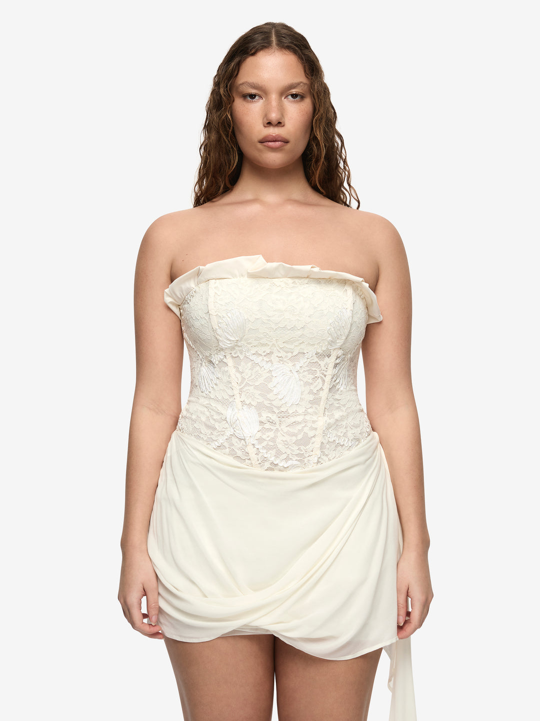 JULIET CORSET MINI DRESS - CANNOLI
