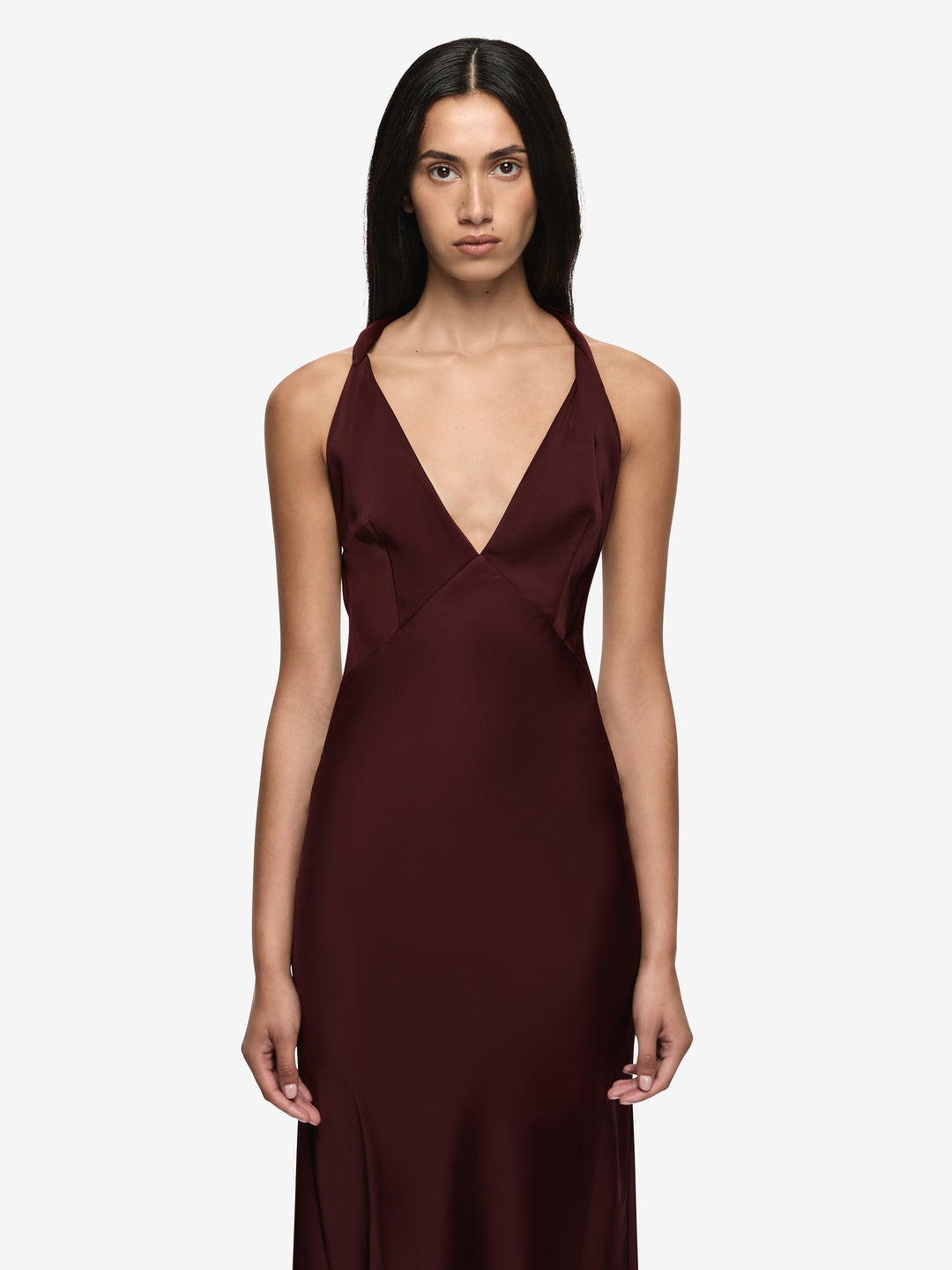 DAKOTA V MAXI DRESS - PLUM