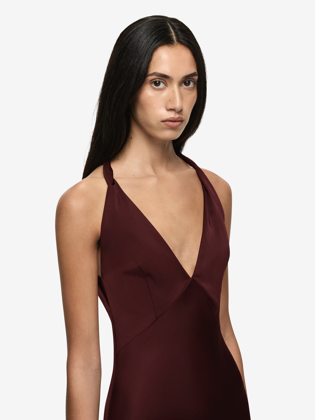 DAKOTA V MAXI DRESS - PLUM
