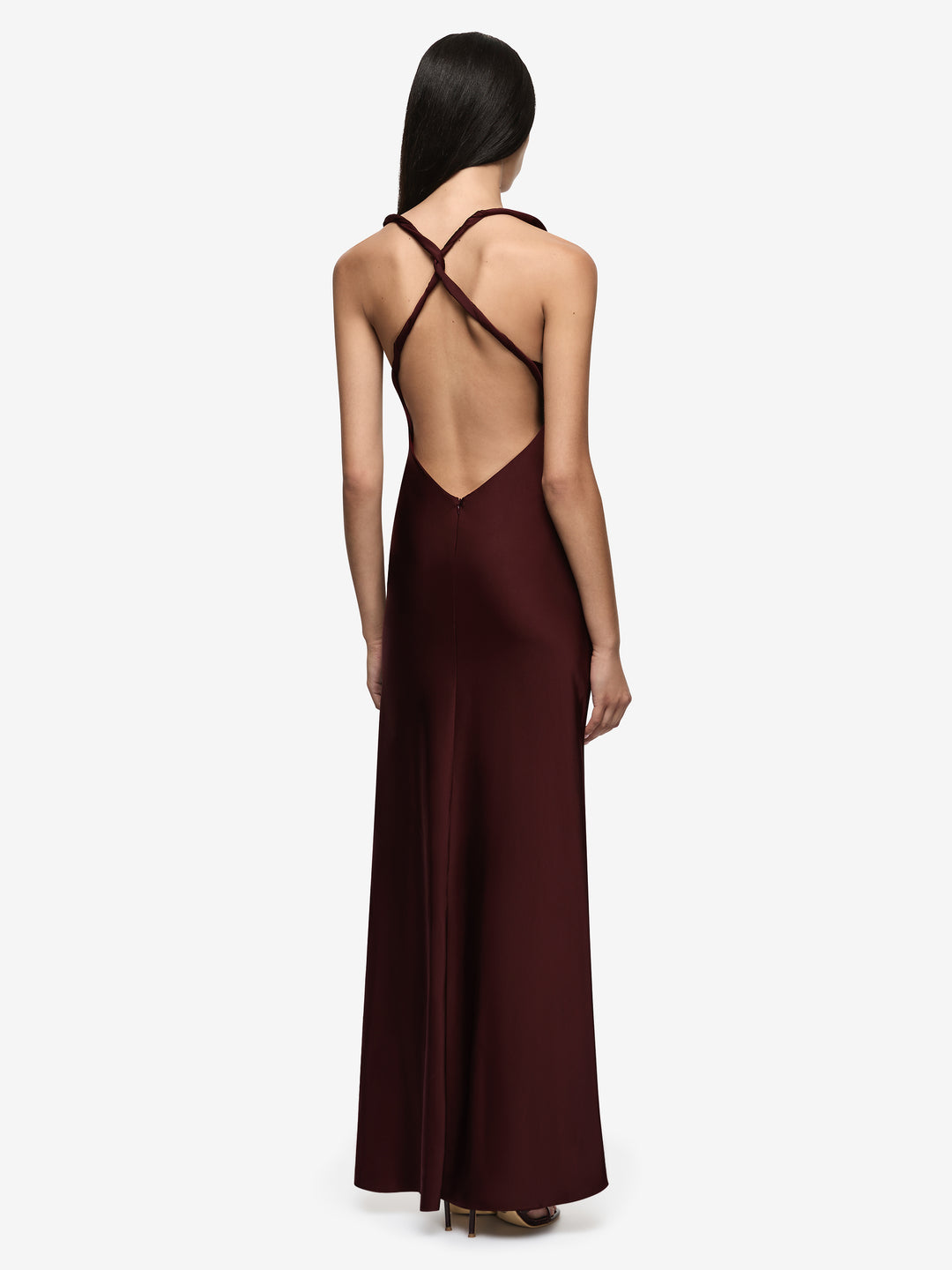 DAKOTA V MAXI DRESS - PLUM