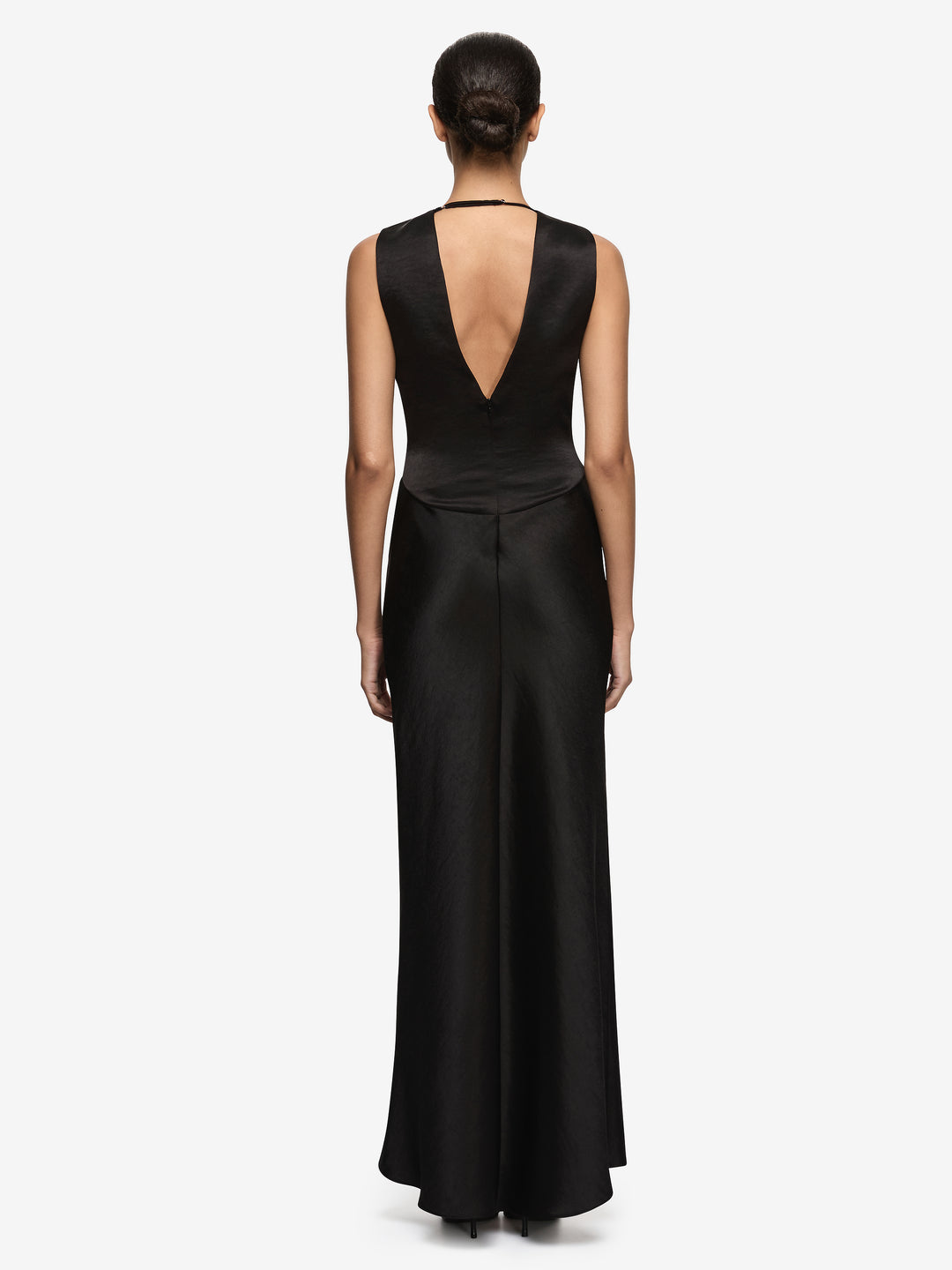 MELODY V MAXI DRESS  - BLACK