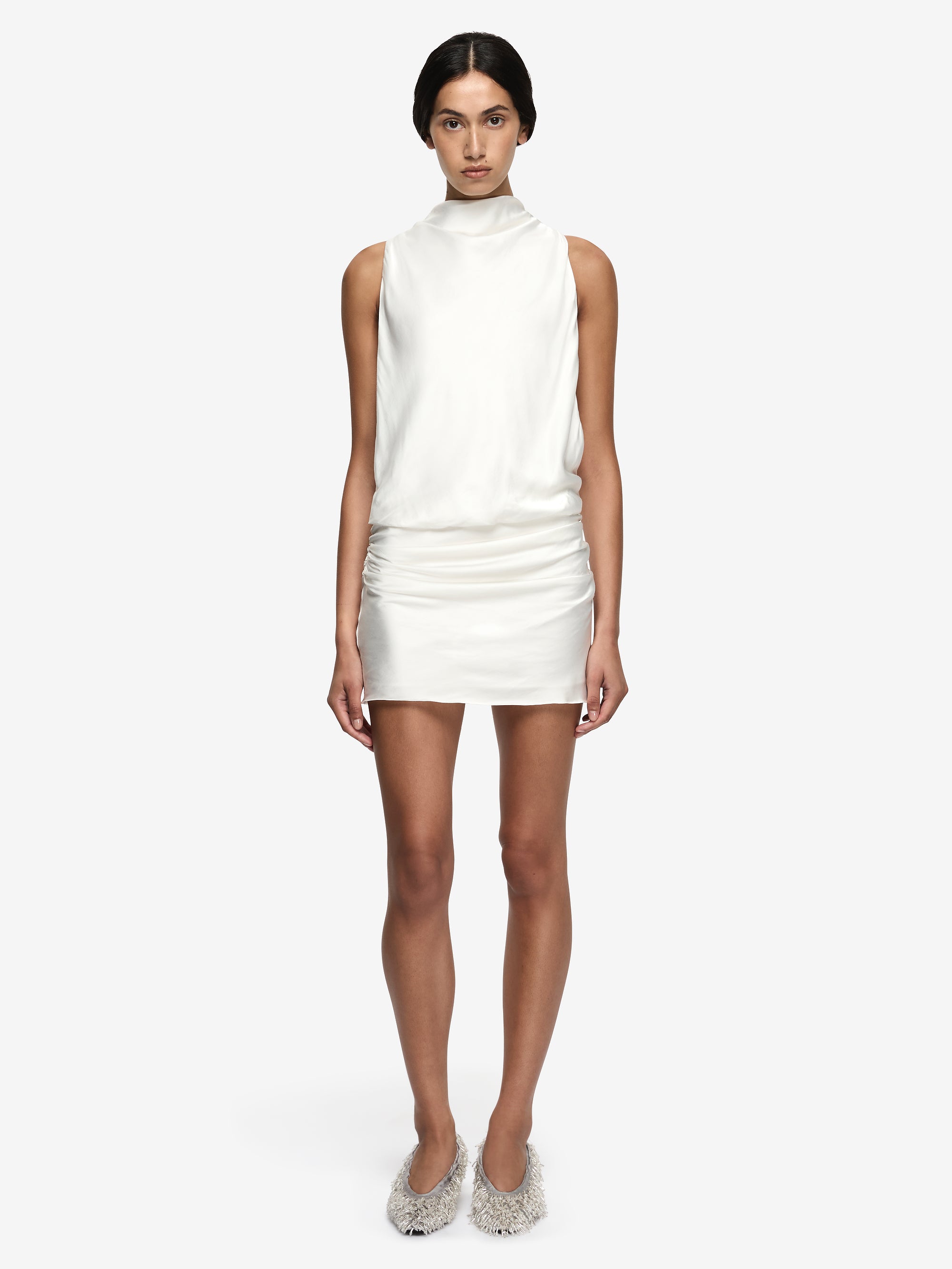 EYRE HIGH NECK MINI DRESS