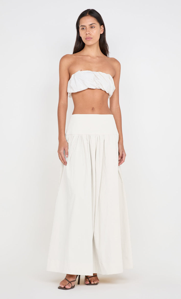 DOMENIC CROPPED BUBBLE TOP - IVORY