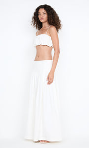 DOMENIC CROPPED BUBBLE TOP - IVORY