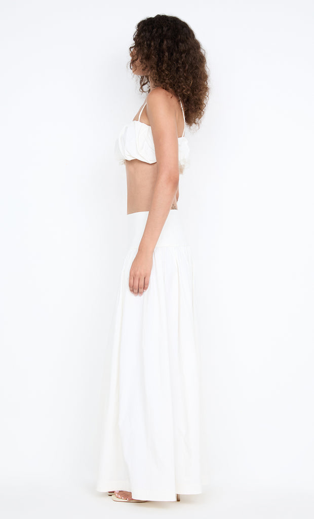 DOMENIC CROPPED BUBBLE TOP - IVORY