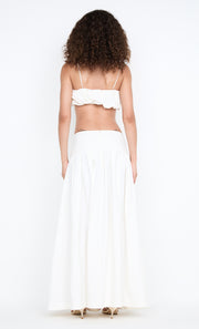 DOMENIC CROPPED BUBBLE TOP - IVORY