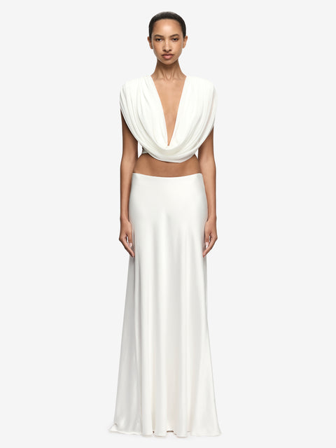 ARIANNA COWL TOP - IVORY