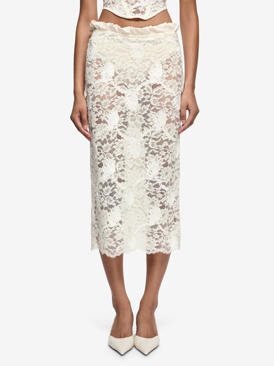 JULIET MIDI SKIRT - CANNOLI