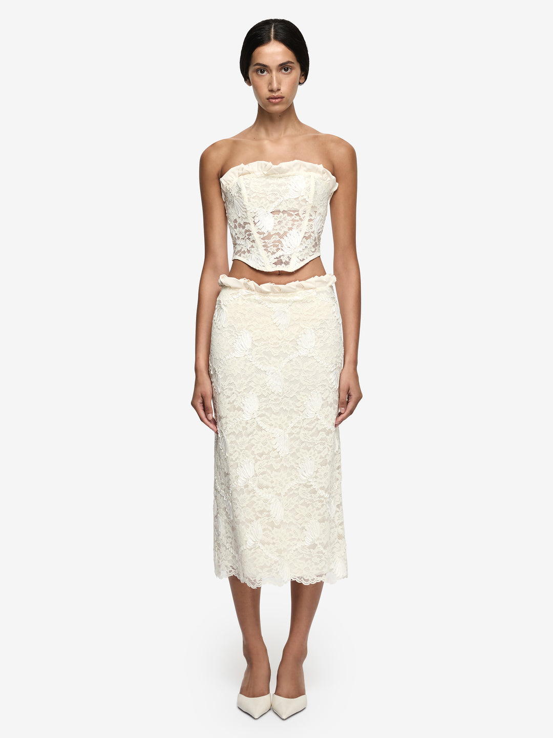 JULIET MIDI SKIRT - CANNOLI