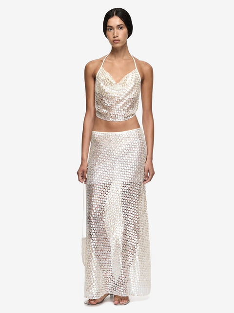 PERLA HALTER TOP - PEARL