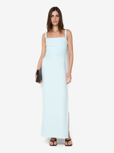 LEORA TUCK MAXI DRESS - ARCTIC BLUE
