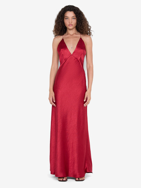ARIAHN MAXI DRESS - CHERRY