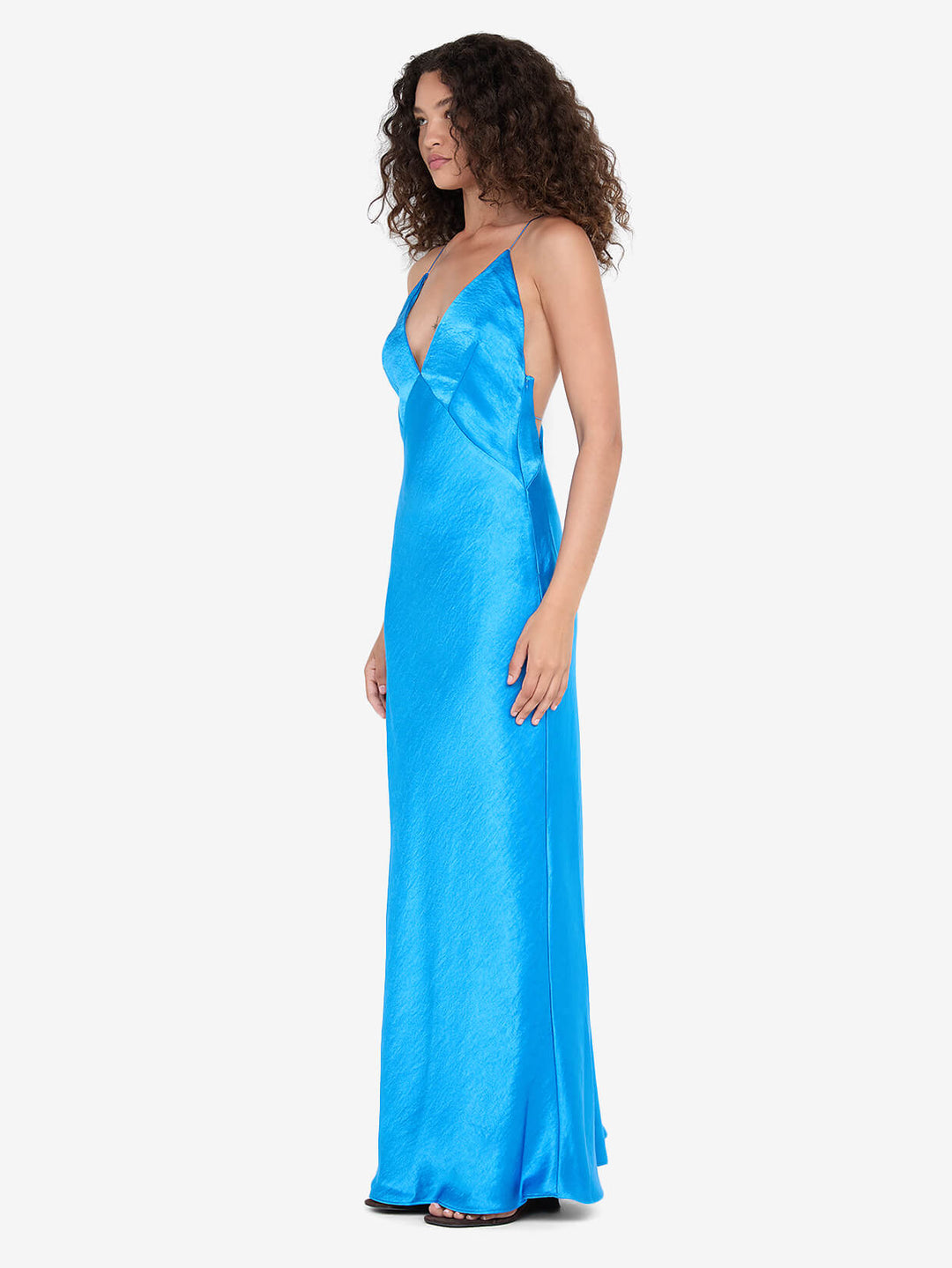 bec and bridge dress blue Sol Tie Maxi Dress