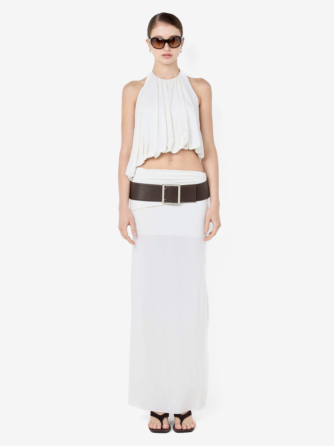 CADENCE RACER MAXI DRESS - SNOW