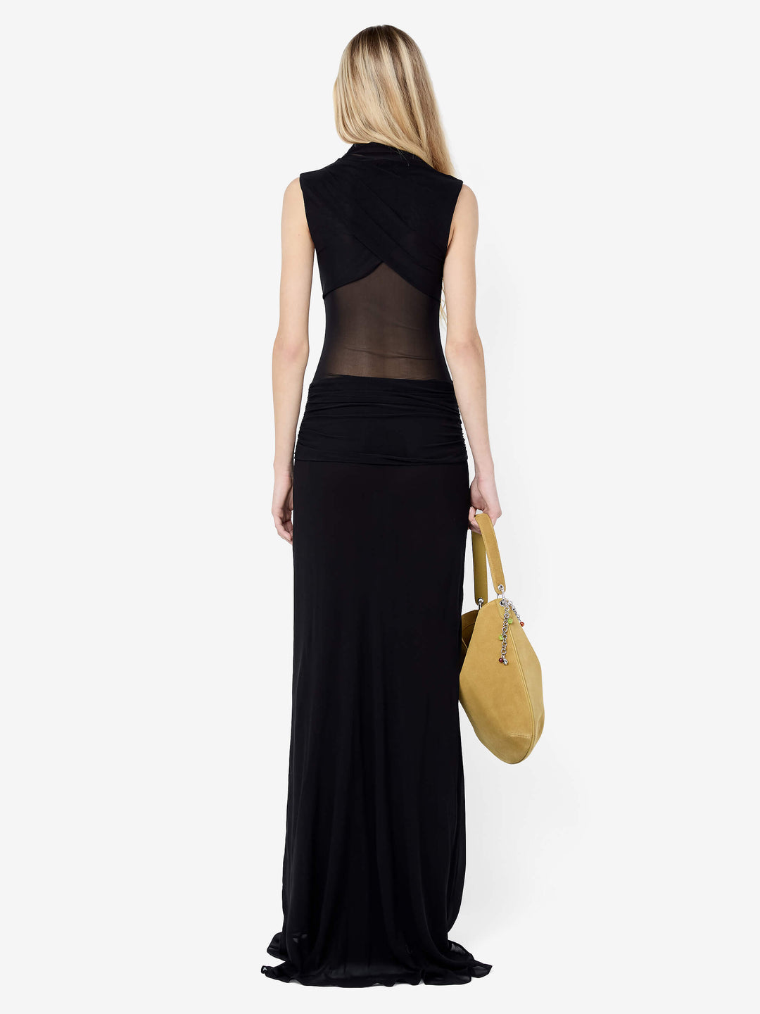 CASSIS KNOT MAXI DRESS - BLACK