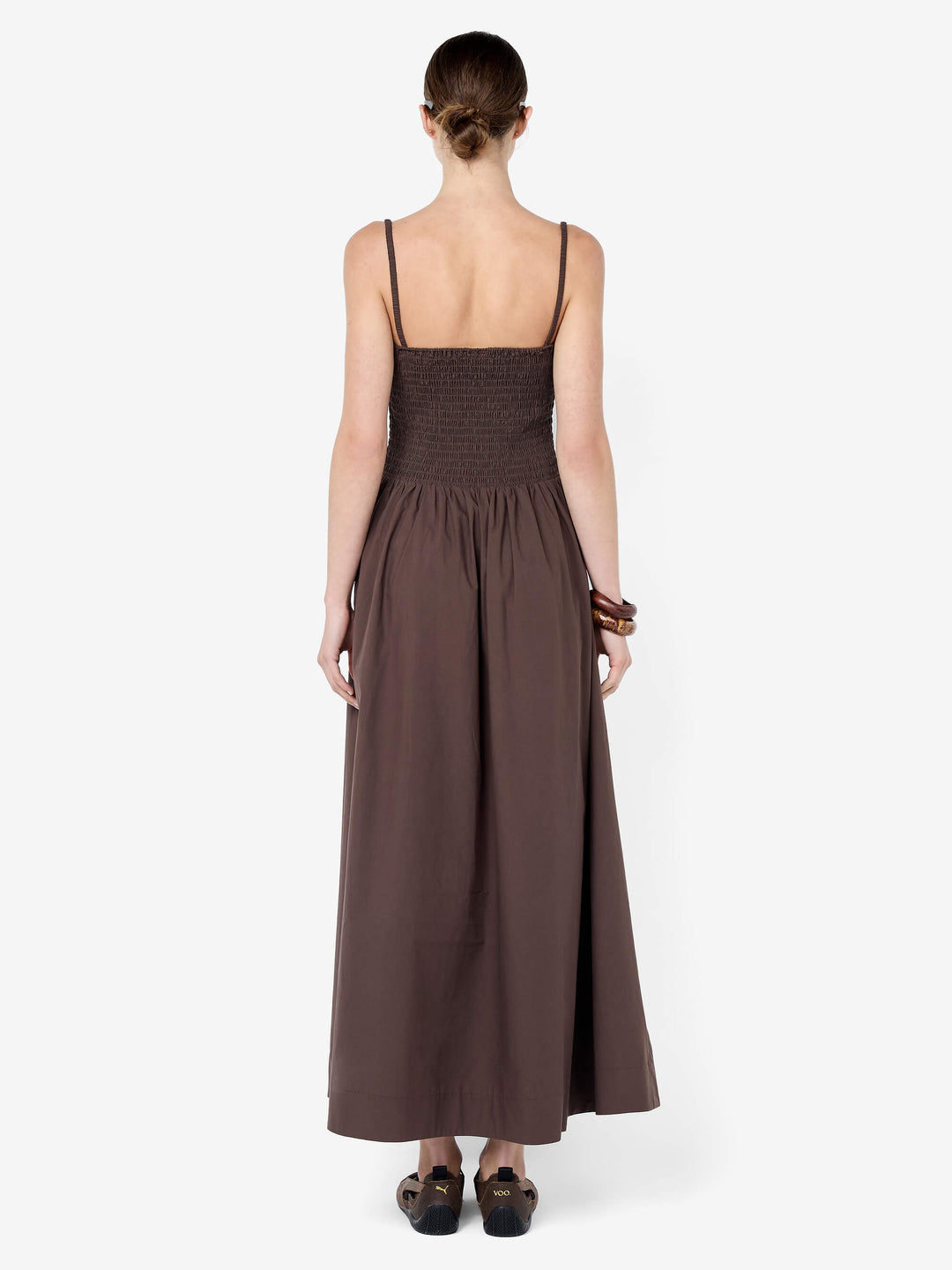 MARCELINE MAXI DRESS - DARK CHOCOLATE