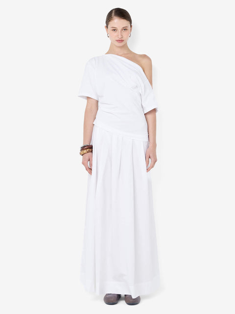 CHANTAL OFFSHOULDER MAXI DRESS - WHITE
