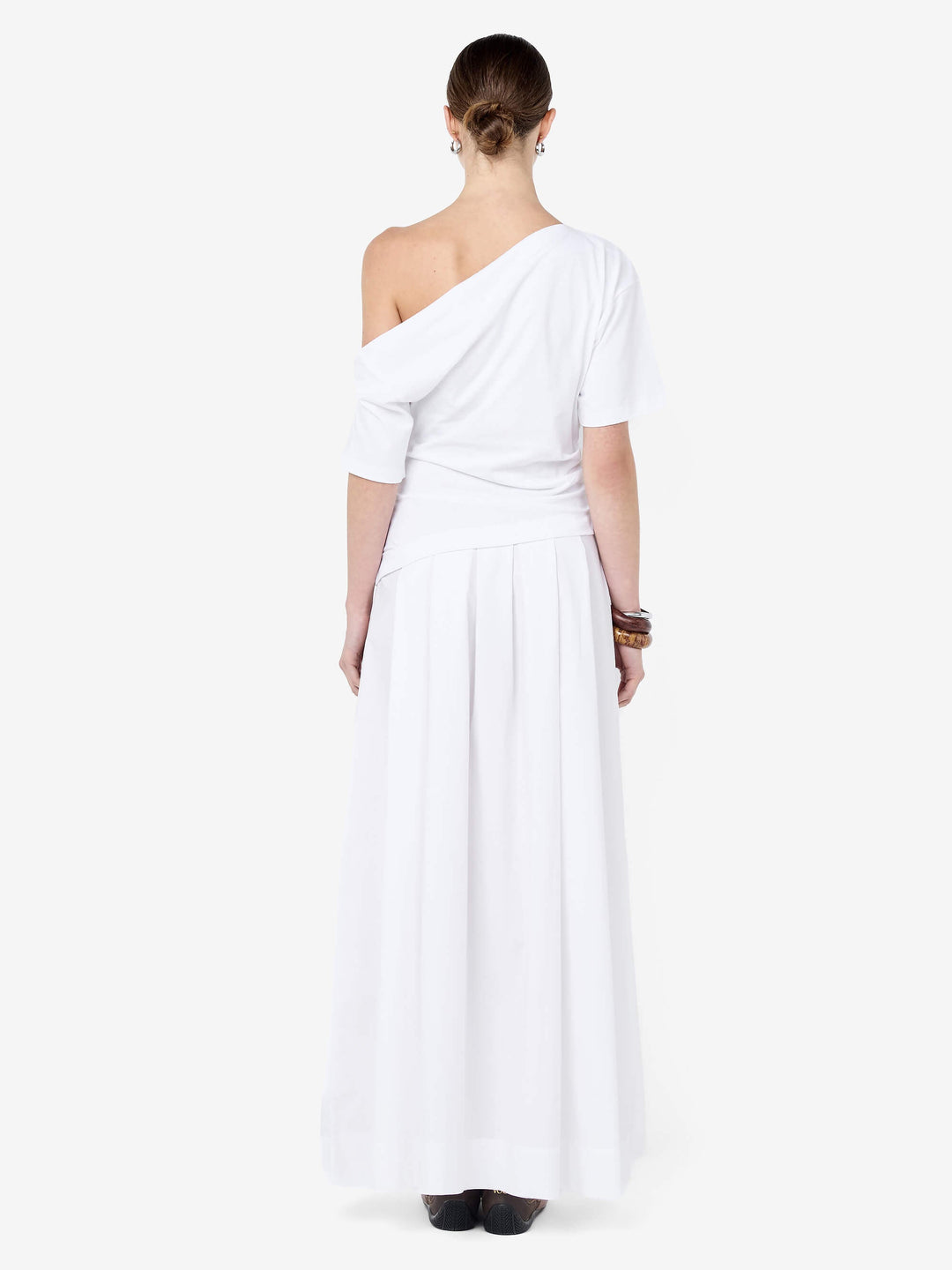 CHANTAL OFFSHOULDER MAXI DRESS - WHITE