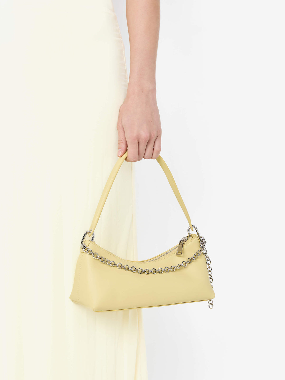 BRIGITTE COWL NECK MAXI DRESS - ICE YELLOW