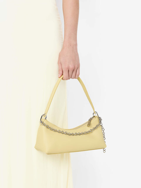 BRIGITTE COWL NECK MAXI DRESS - ICE YELLOW