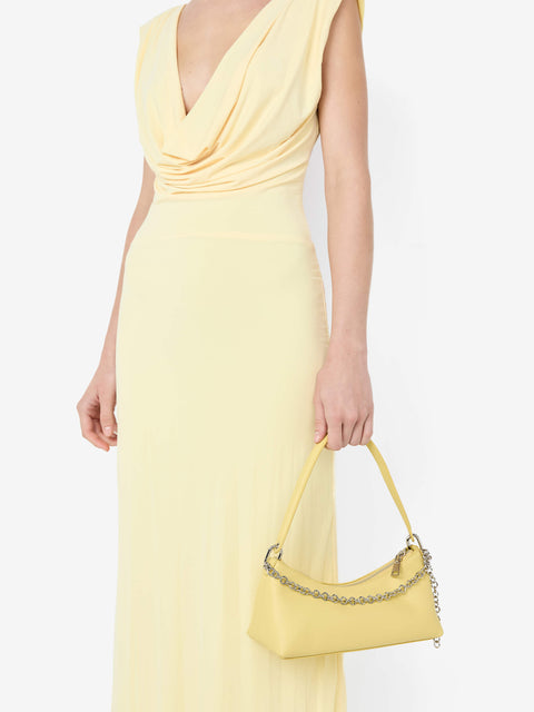 BRIGITTE COWL NECK MAXI DRESS - ICE YELLOW
