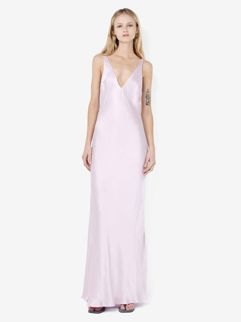 FLORENCE V NECK MAXI DRESS - BALLET