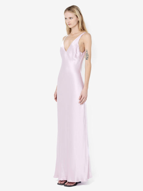 FLORENCE V NECK MAXI DRESS - BALLET